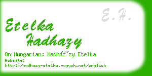 etelka hadhazy business card